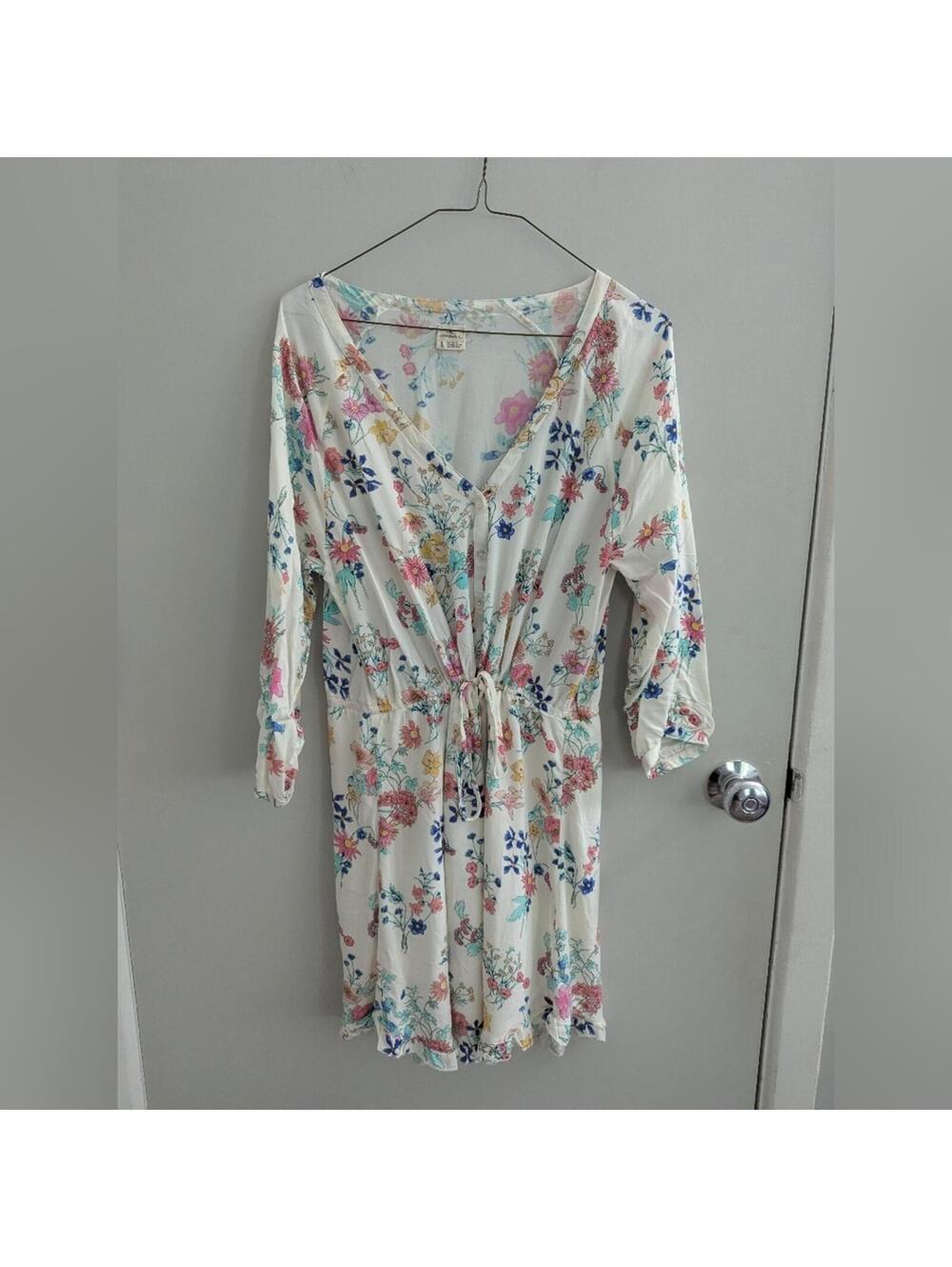 O'Neill EUC Women's Flower Print Lightweight Dress Vacation Resort Date Night